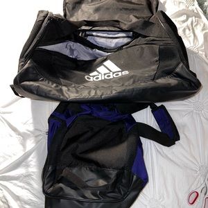 Adidas travel duffle bag $30 each $50 both
